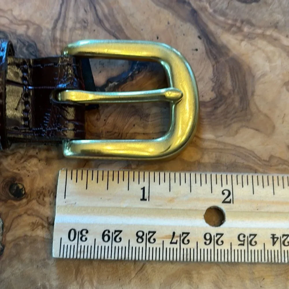 Brighton Mens Elastic Cord w/ Croco Belt - 38